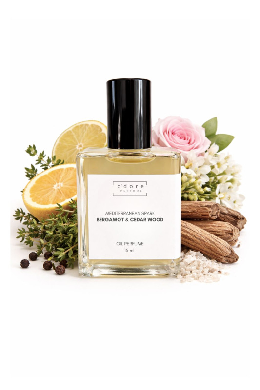 o'dore Perfume oil MEDITERRANEAN SPARK Bergamot & Cedar wood 15ml