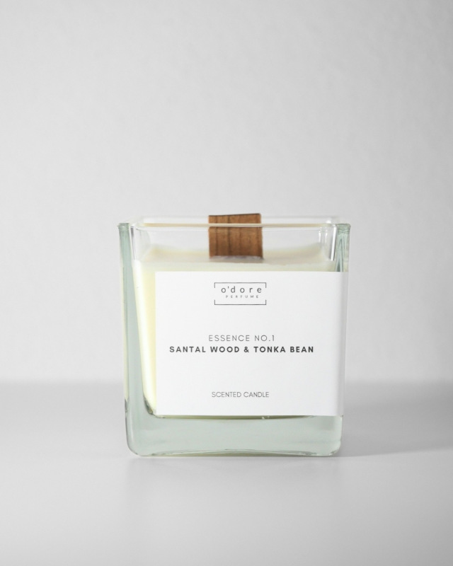 o´dore Sójová sviečka Essence No.1 Santal Wood & Tonka Bean