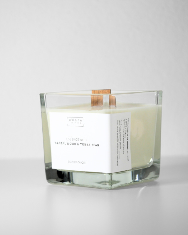 o´dore Sójová sviečka Essence No.1 Santal Wood & Tonka Bean 1