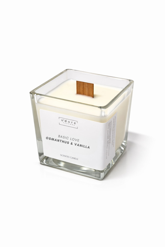 o´dore Sójová sviečka BASIC LOVE Osmathus & Vanilla 1