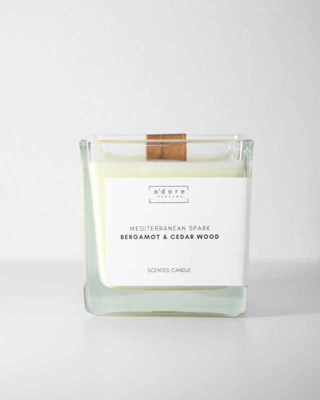 o´dore Sójová sviečka MEDITERRANEAN SPARK Bergamot & Cedar wood